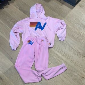 Aviator Nation Sweat suit medium + small